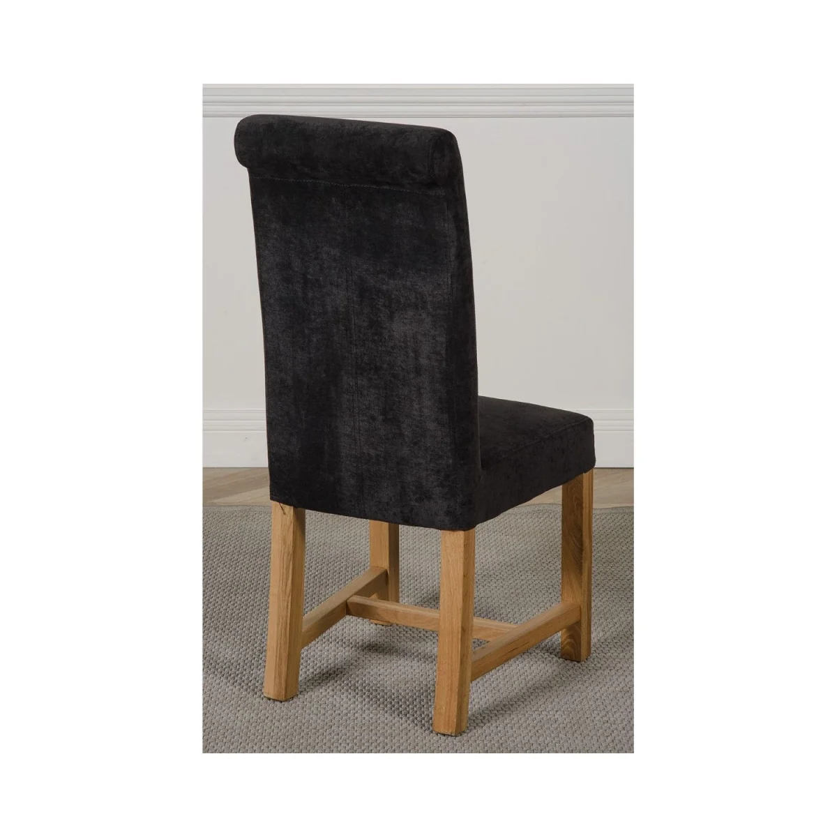 Hampton 120-160cm Oak Extending Dining Table and 6 Washington Fabric Chairs - Beige – image 20