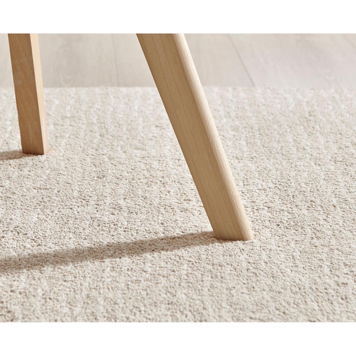 Malmo Glass and Wooden Leg Dining Table 4 Stockholm Wooden Leg Chairs - White – image 10