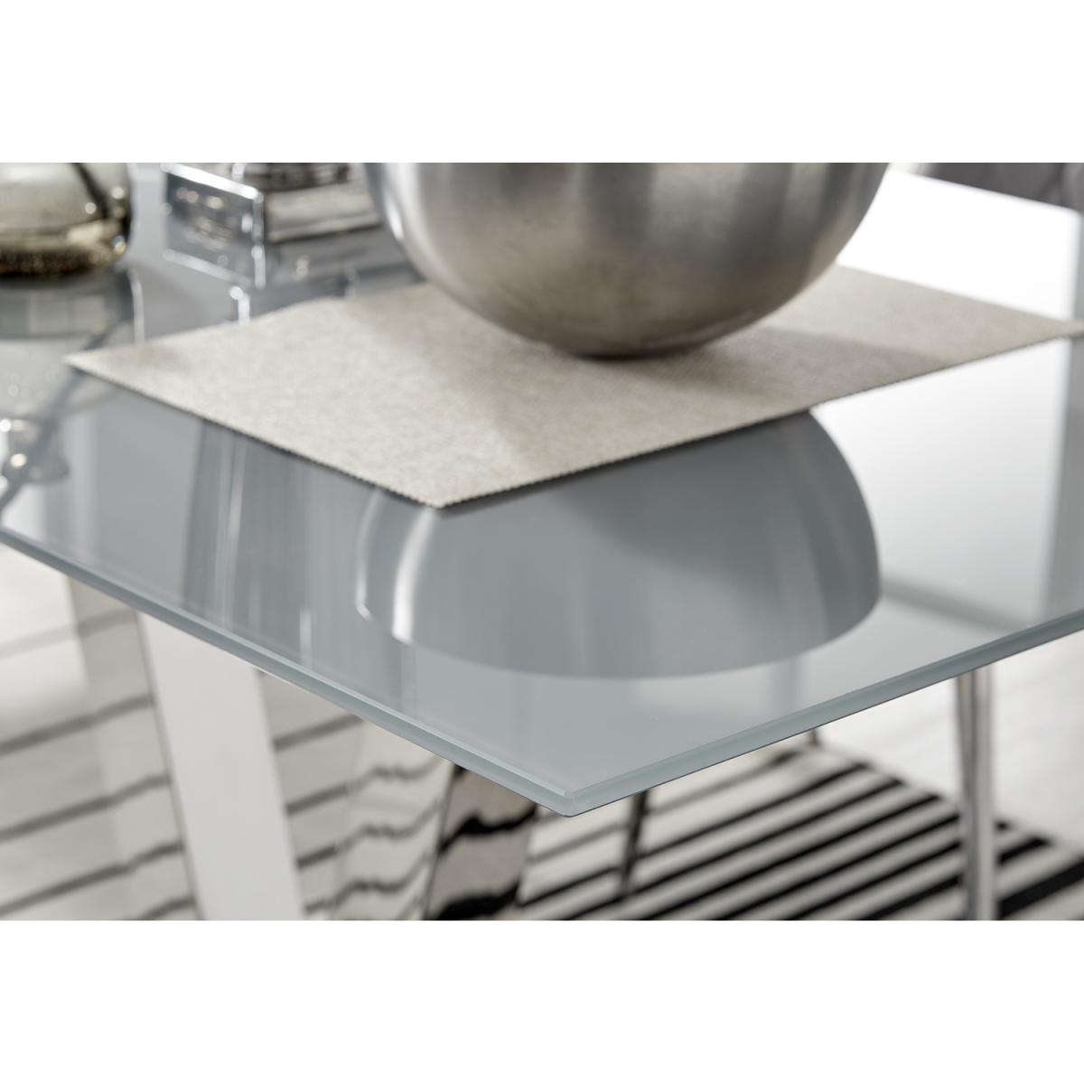 Florini V Grey Dining Table and 6 Gold Leg Milan Chairs - Mustard – image 13