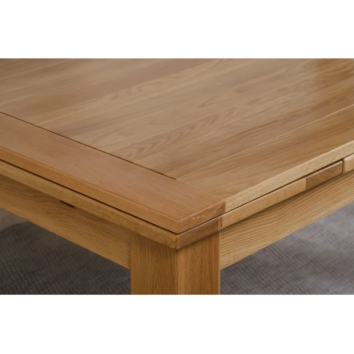 Richmond 140-220cm Oak Extending Dining Table and 4 Lola Leather Chairs - Red – image 8