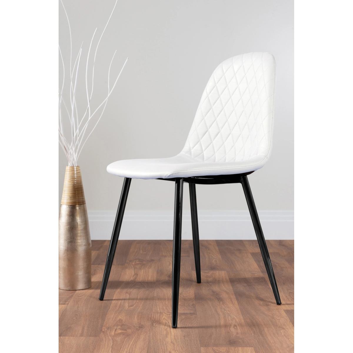 Giovani 6 Grey Table with 6 Corona Black Leg Chairs - Yellow – image 21