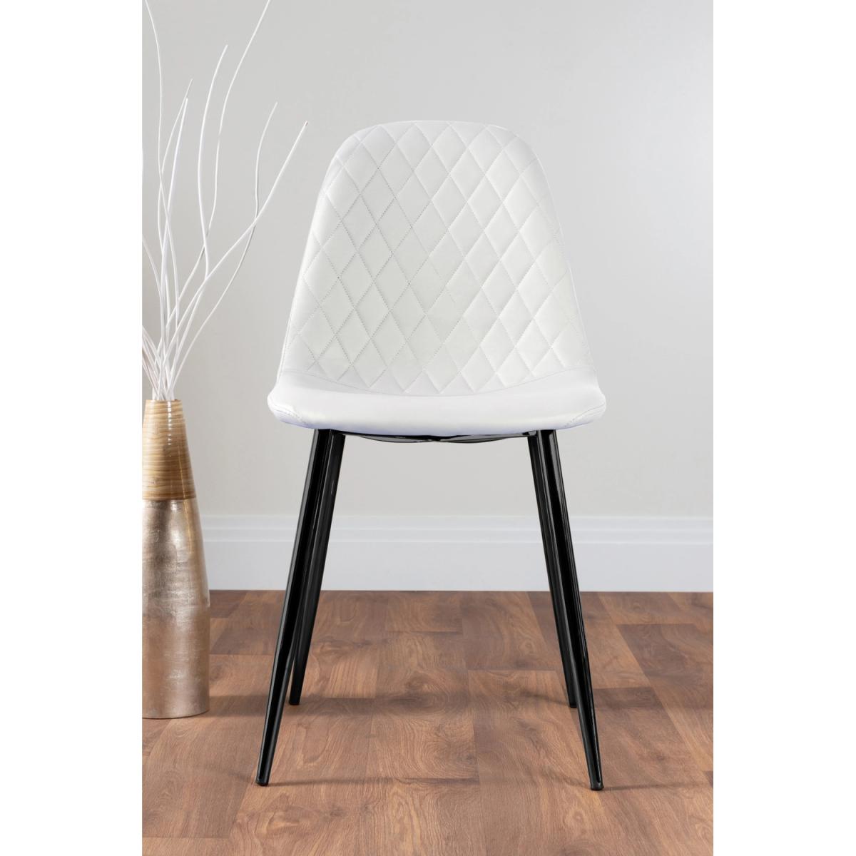 Giovani 6 Grey Table with 6 Corona Black Leg Chairs - Yellow – image 22
