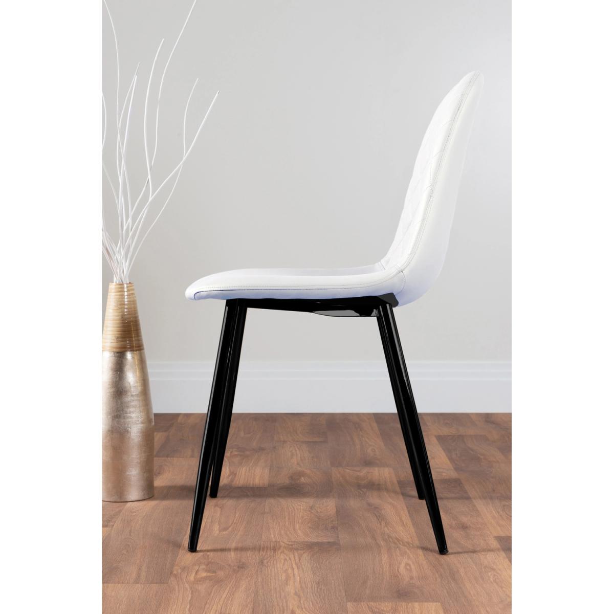 Giovani 6 Grey Table with 6 Corona Black Leg Chairs - Yellow – image 23