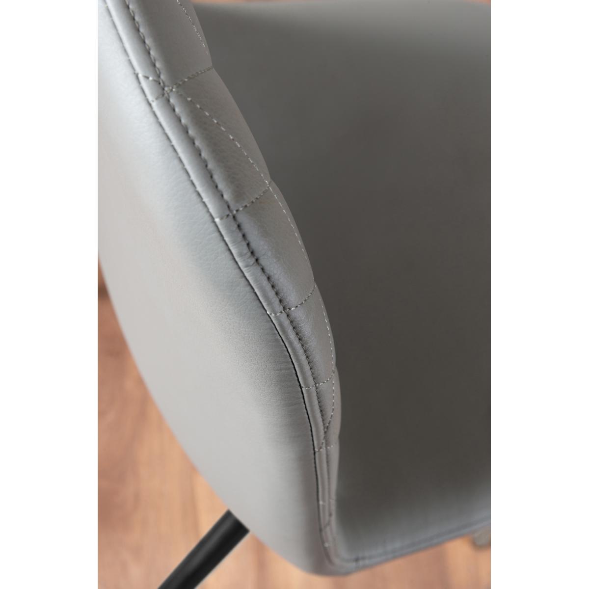 Giovani 6 Grey Table with 6 Corona Black Leg Chairs - Yellow – image 30