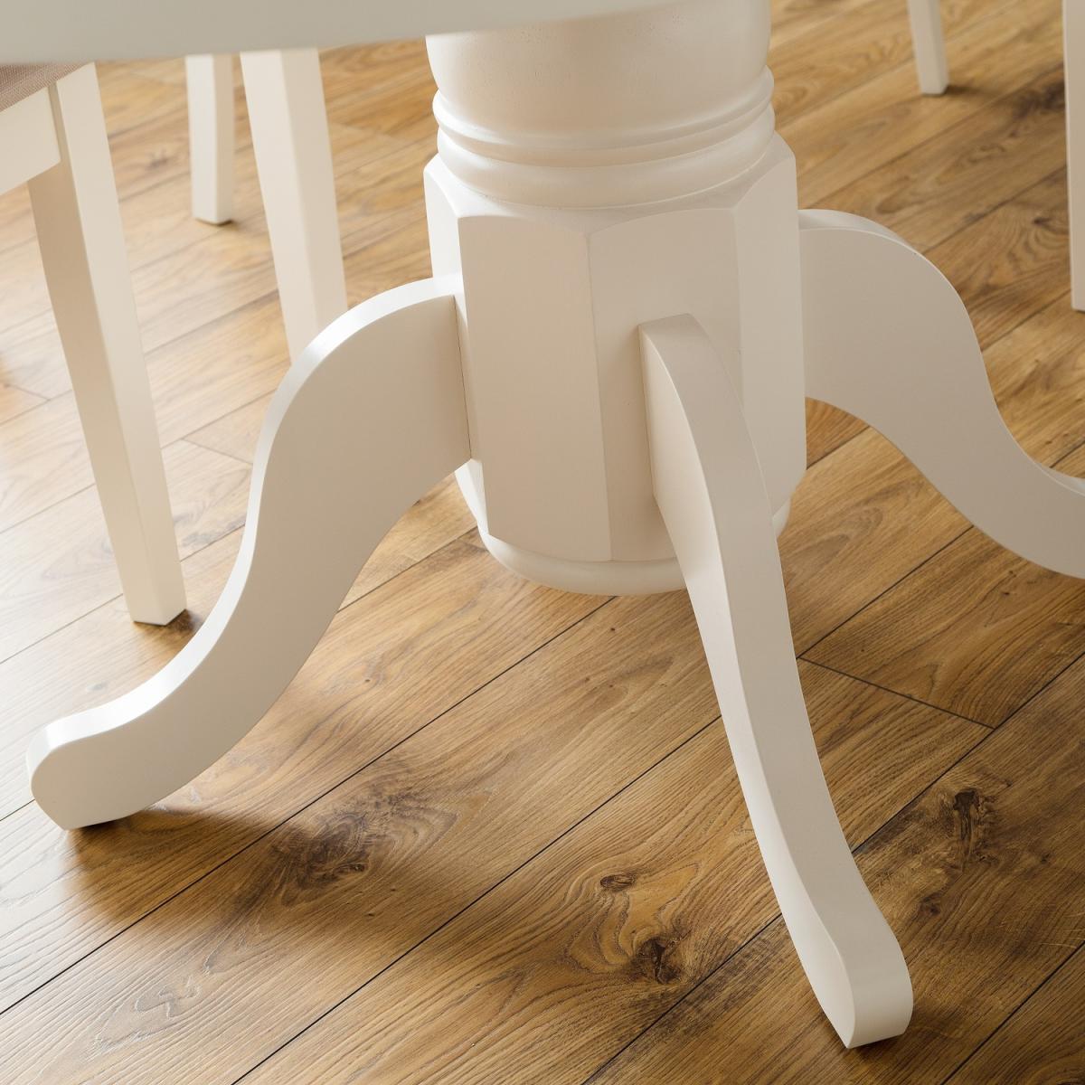 Stanmore Table and Chairs Set - White / 1 Table and 6 Chairs – image 2