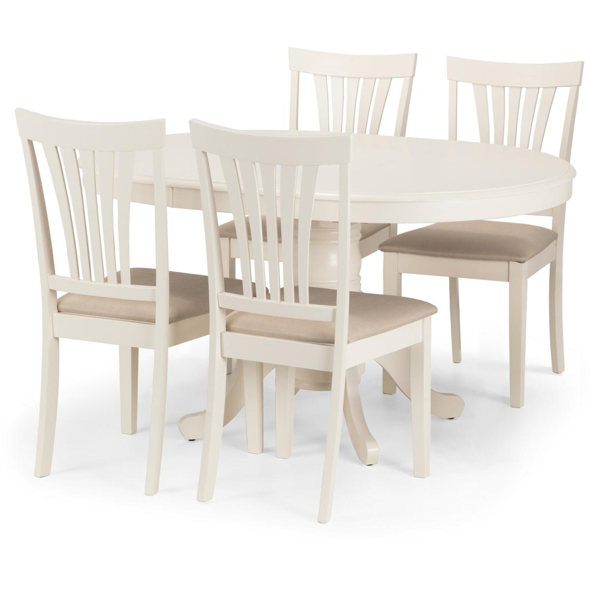 Stanmore Table and Chairs Set - White / 1 Table and 6 Chairs – image 6