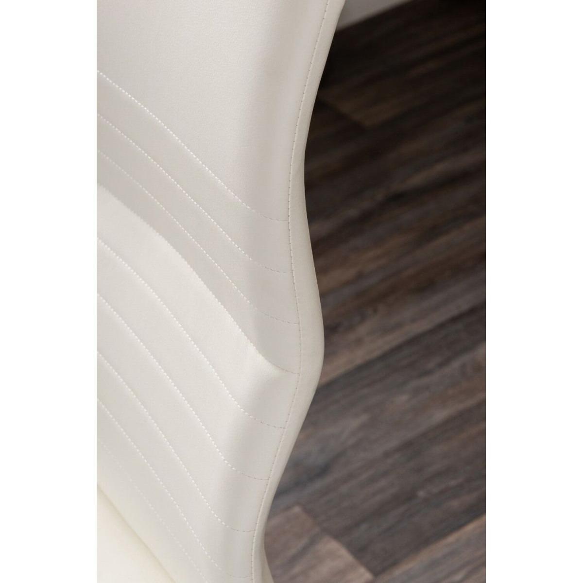 Imperia 4 Modern Black High Gloss Dining Table and 4 Luxury Andora Chairs Set - White – image 17