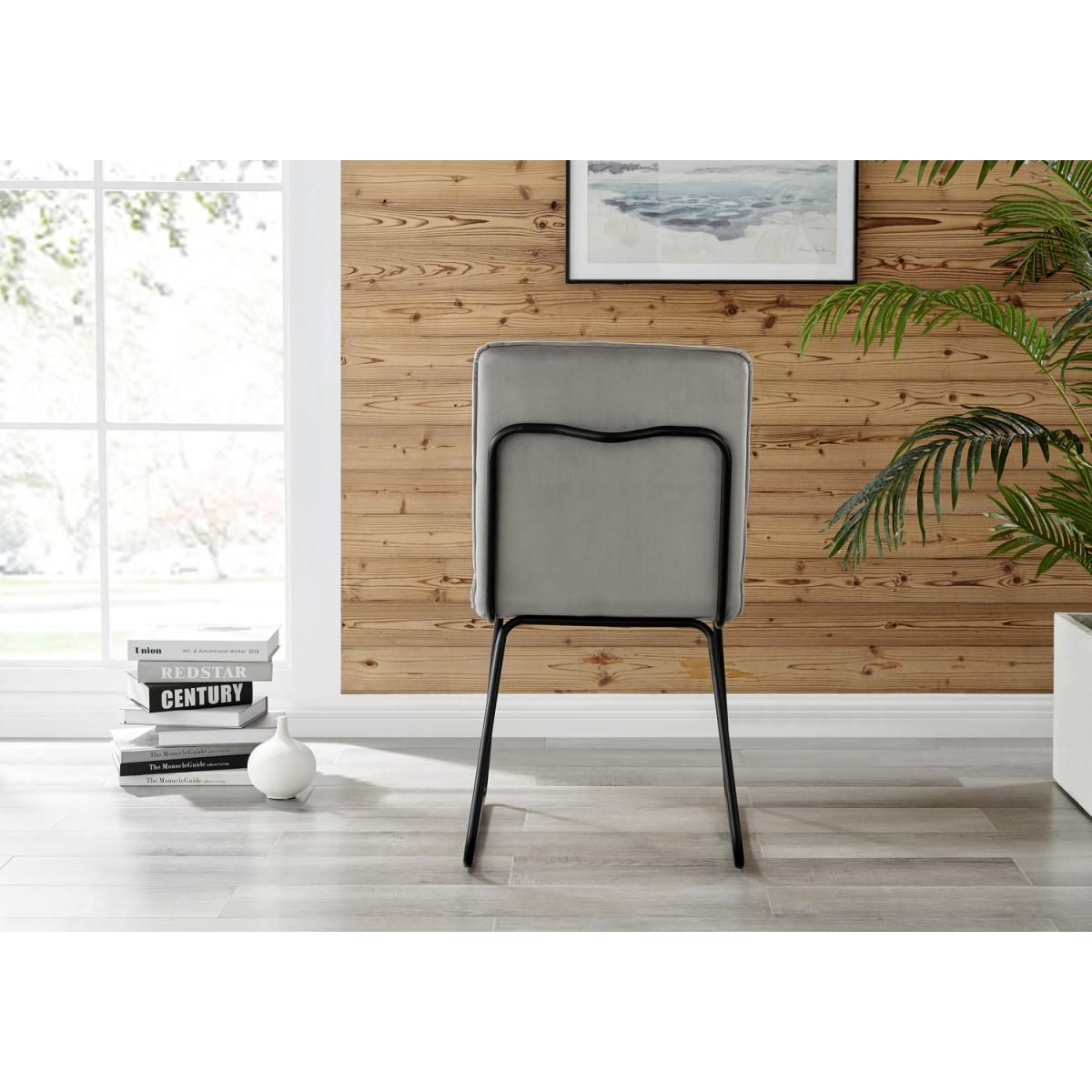 Anders Honey Solid Wood Dining Table  6 Menen Chairs - Light Grey – image 11
