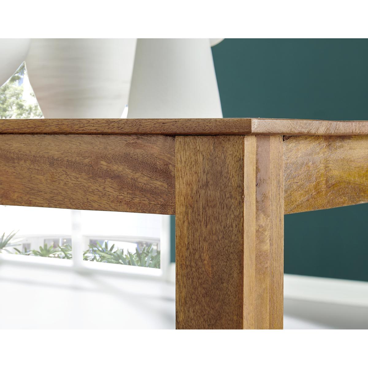 Anders Honey Solid Wood Dining Table  6 Menen Chairs - Light Grey – image 4