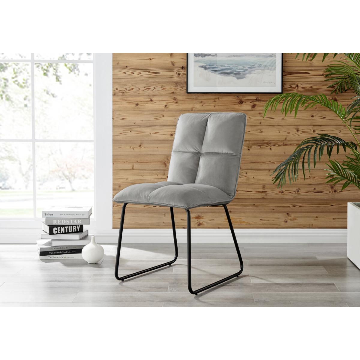 Anders Honey Solid Wood Dining Table  6 Menen Chairs - Light Grey – image 6