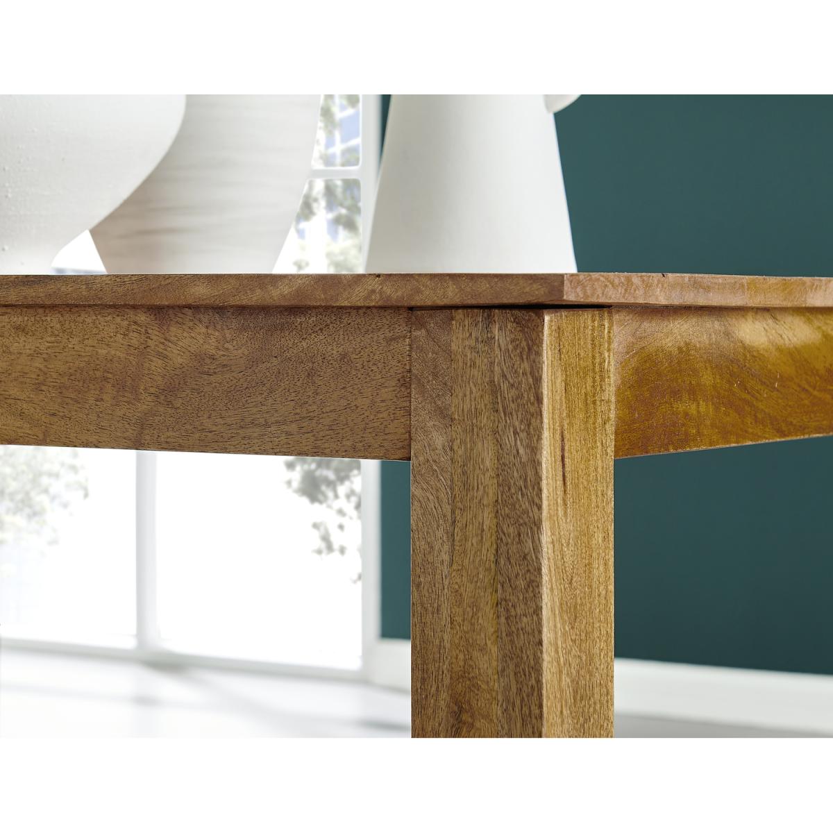 Anders Honey Wood Dining Table and 4 Corona Black Leg Chairs - Black – image 10