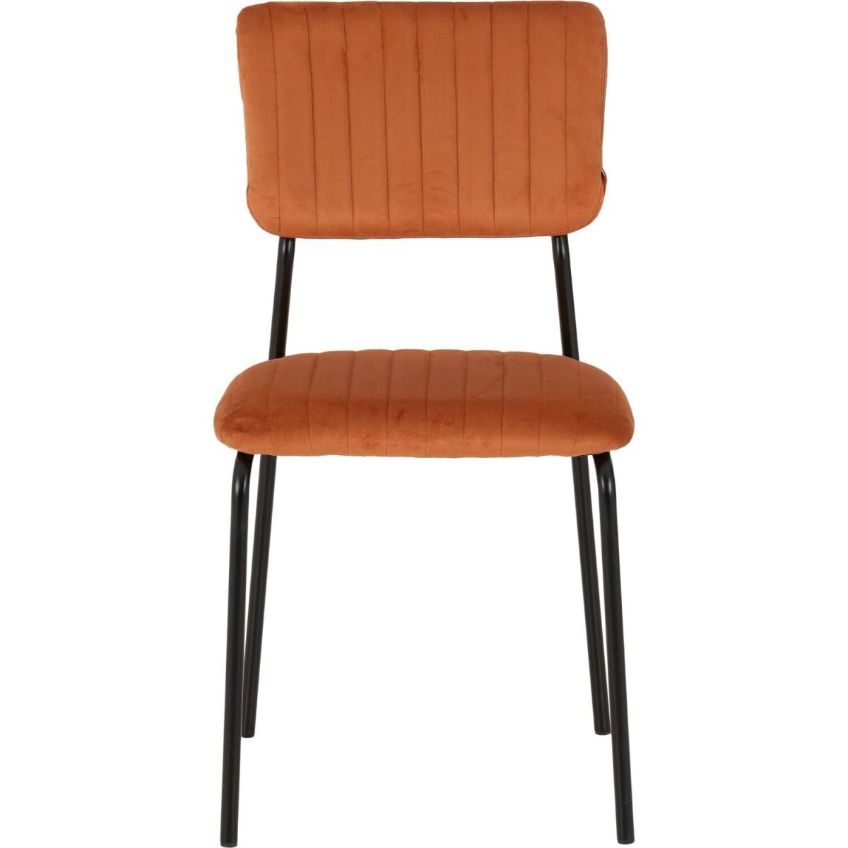 Sheldon Round Wooden Table Dining Set - Burnt Orange Velvet – image 5
