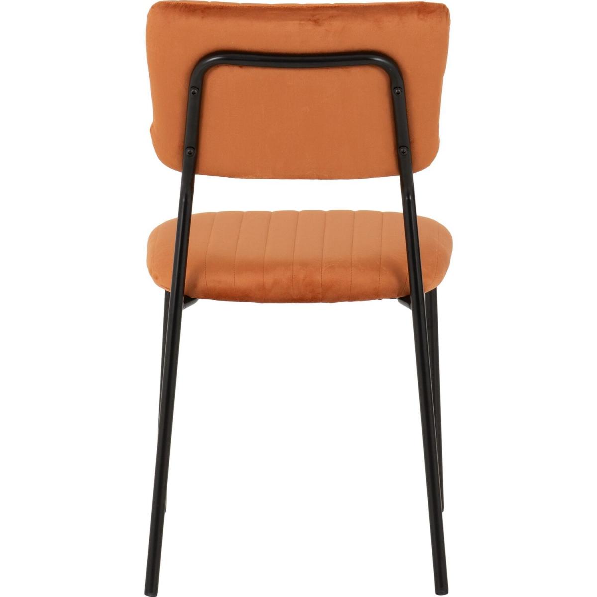 Sheldon Round Wooden Table Dining Set - Burnt Orange Velvet – image 9