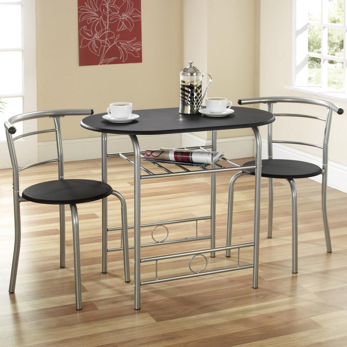 Compact Dining Set - Grey/Black – image 5