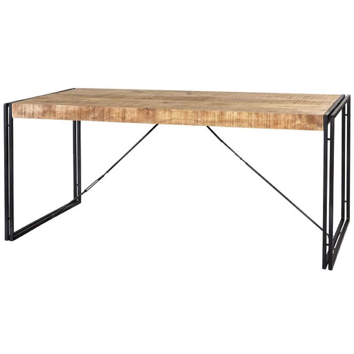 Upcycled Industrial Vintage Mintis Dining Table Set - Light Wood – image 2