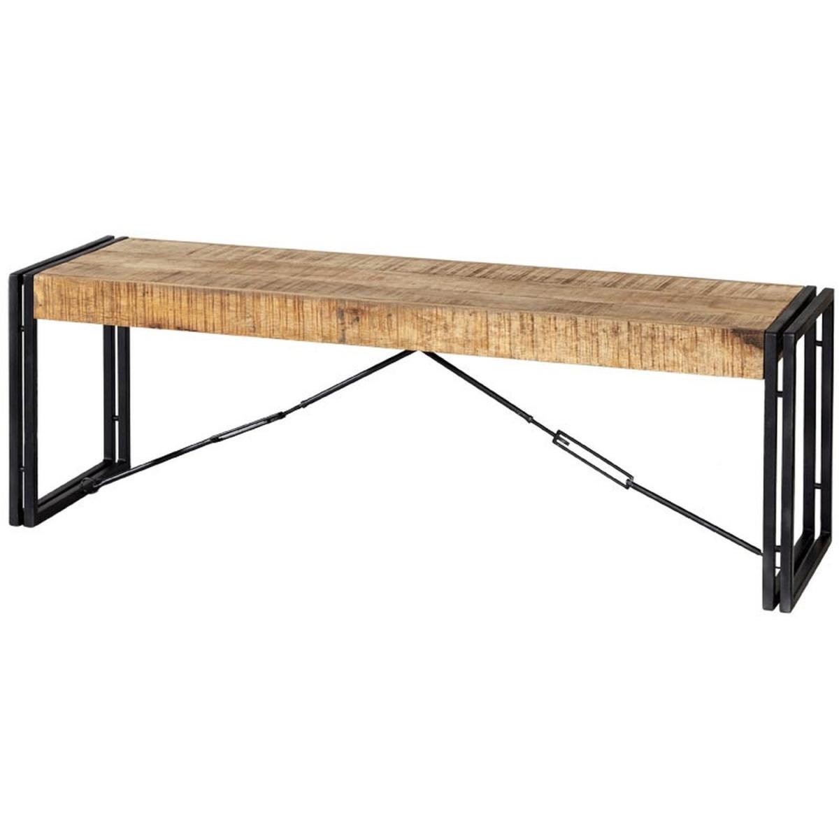 Upcycled Industrial Vintage Mintis Dining Table Set - Light Wood – image 4