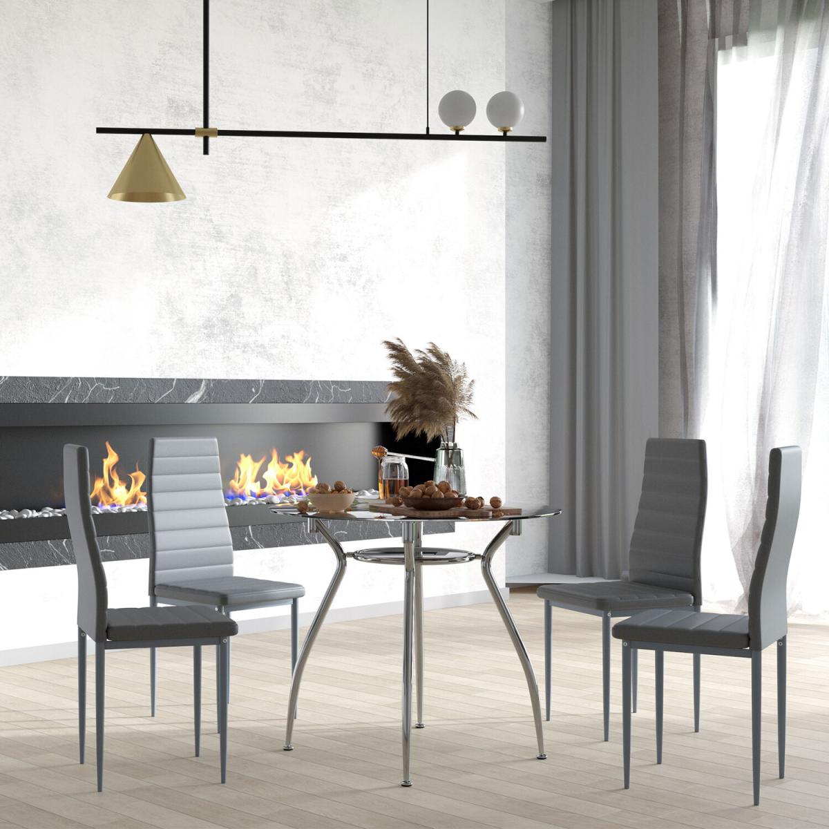 5pcs Dining Room Set  - Grey – image 7