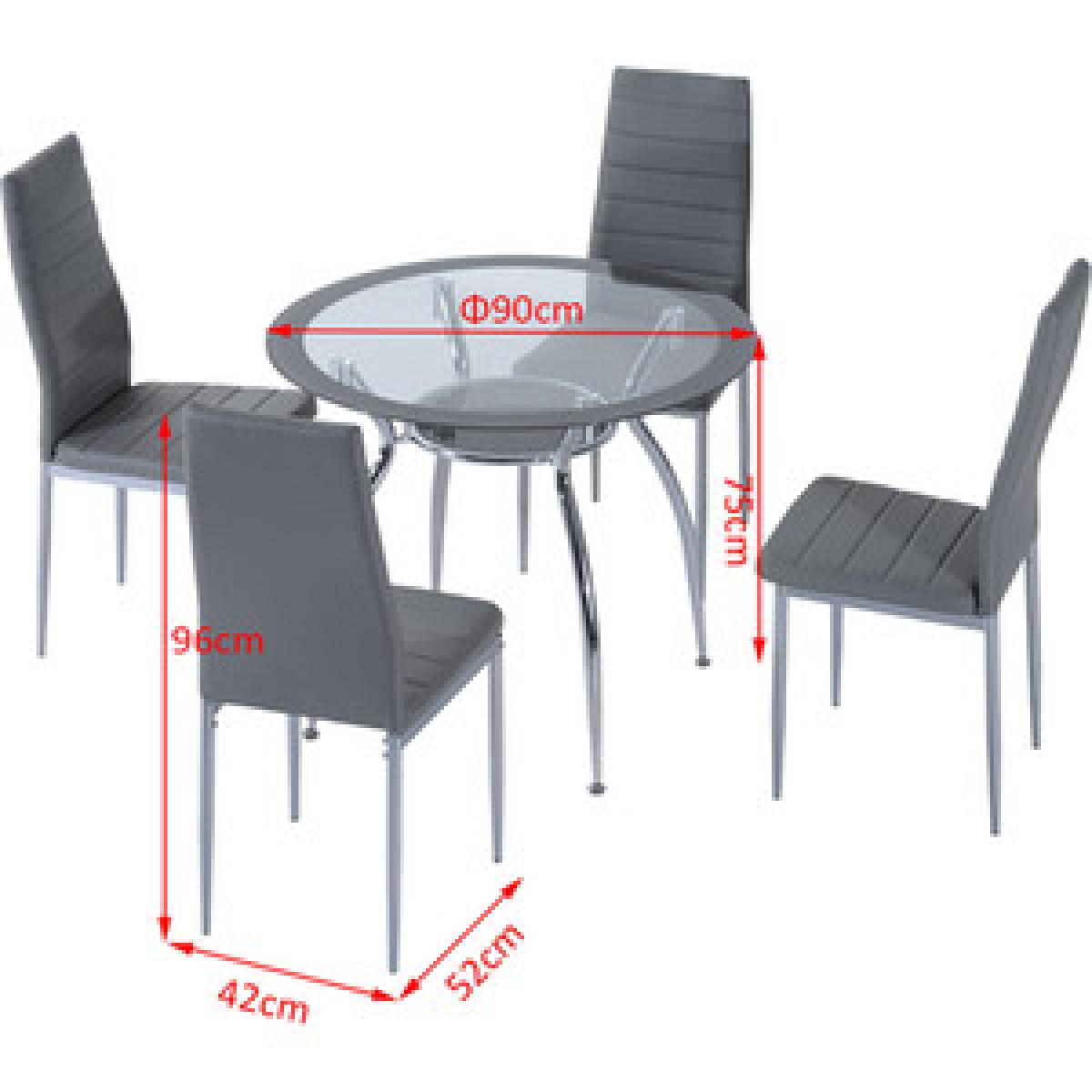 5pcs Dining Room Set  - Grey – image 9