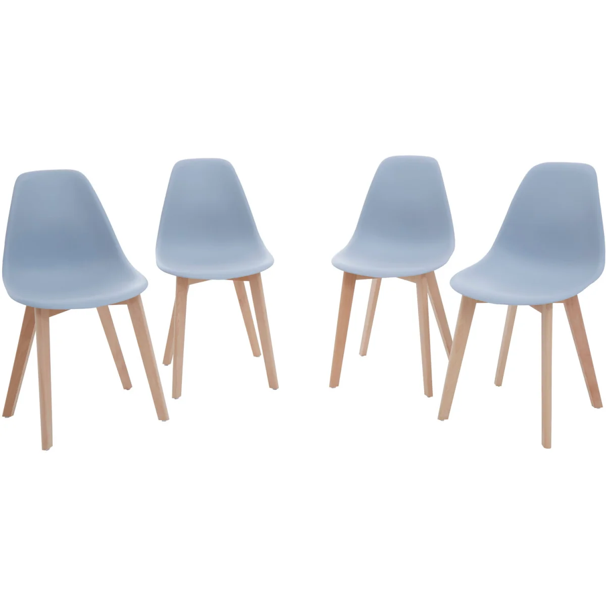 Varberg Grey Dining Table with 4 Chairs Set - Grey – image 5