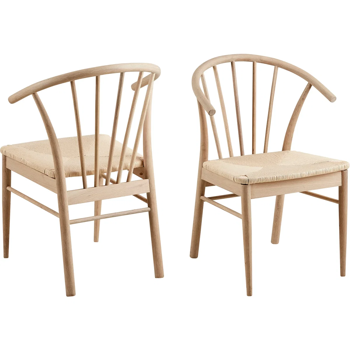 Duncan Round Table White Oak 105 + 4 Cassandra Chairs White Oak - White Oak – image 4