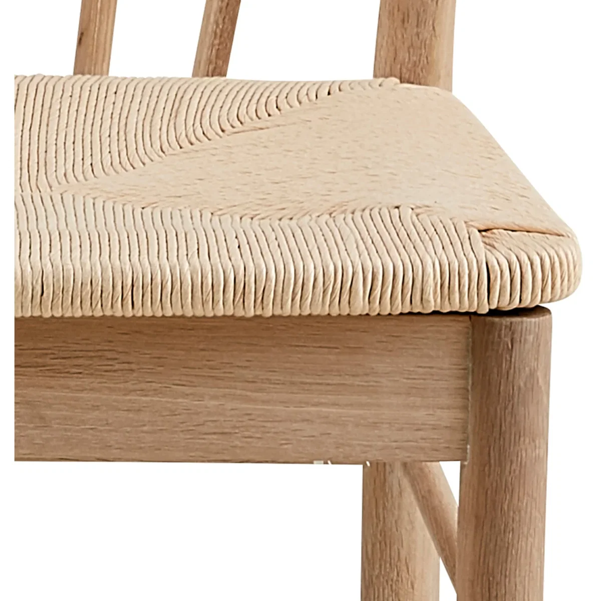 Duncan Round Table White Oak 105 + 4 Cassandra Chairs White Oak - White Oak – image 6