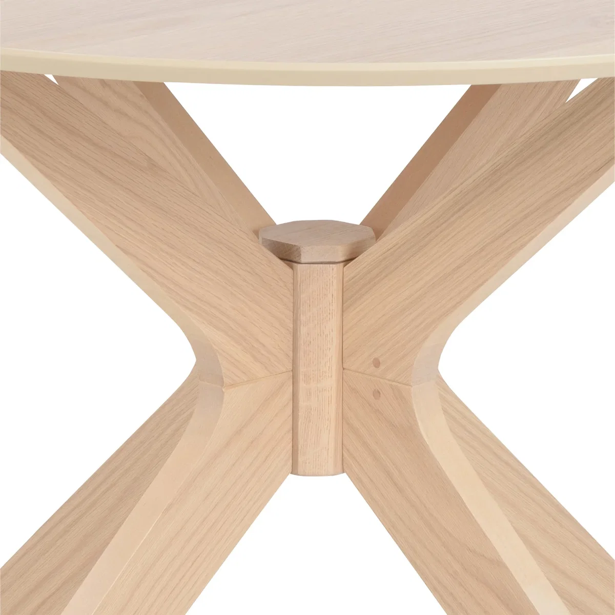 Duncan Round Table White Oak 105 + 4 Cassandra Chairs White Oak - White Oak – image 7