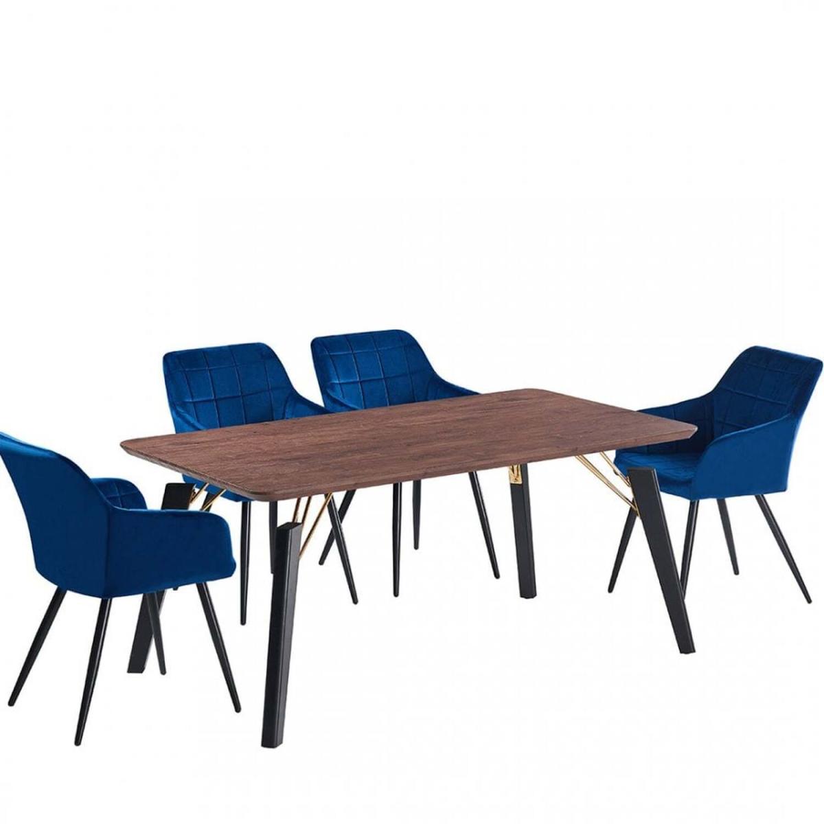 Camden Cosmo LUX Dining Set with a Table and Chairs Set of 4 - Light Grey – image 16