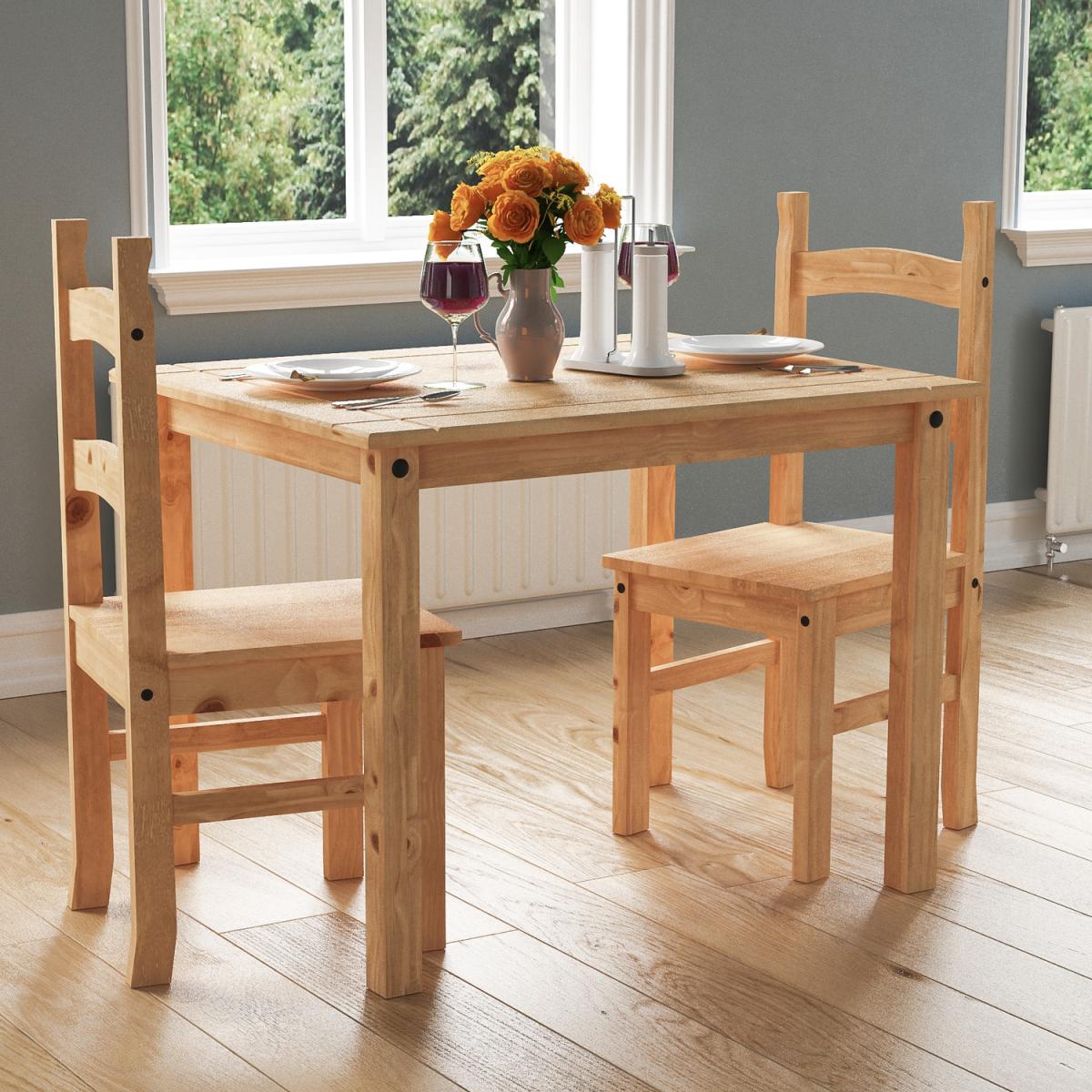 Corona 2 Seater Dining Set - Pine – image 2