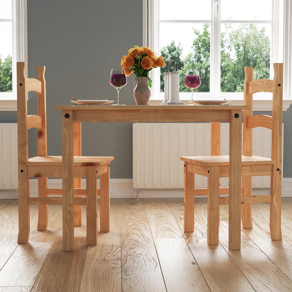 Corona 2 Seater Dining Set - Pine – image 5