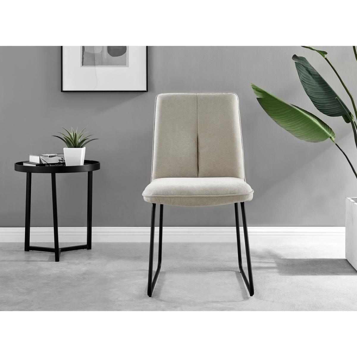 Anders Honey Solid Wood Dining Table  6 Halle Chairs - Taupe – image 15
