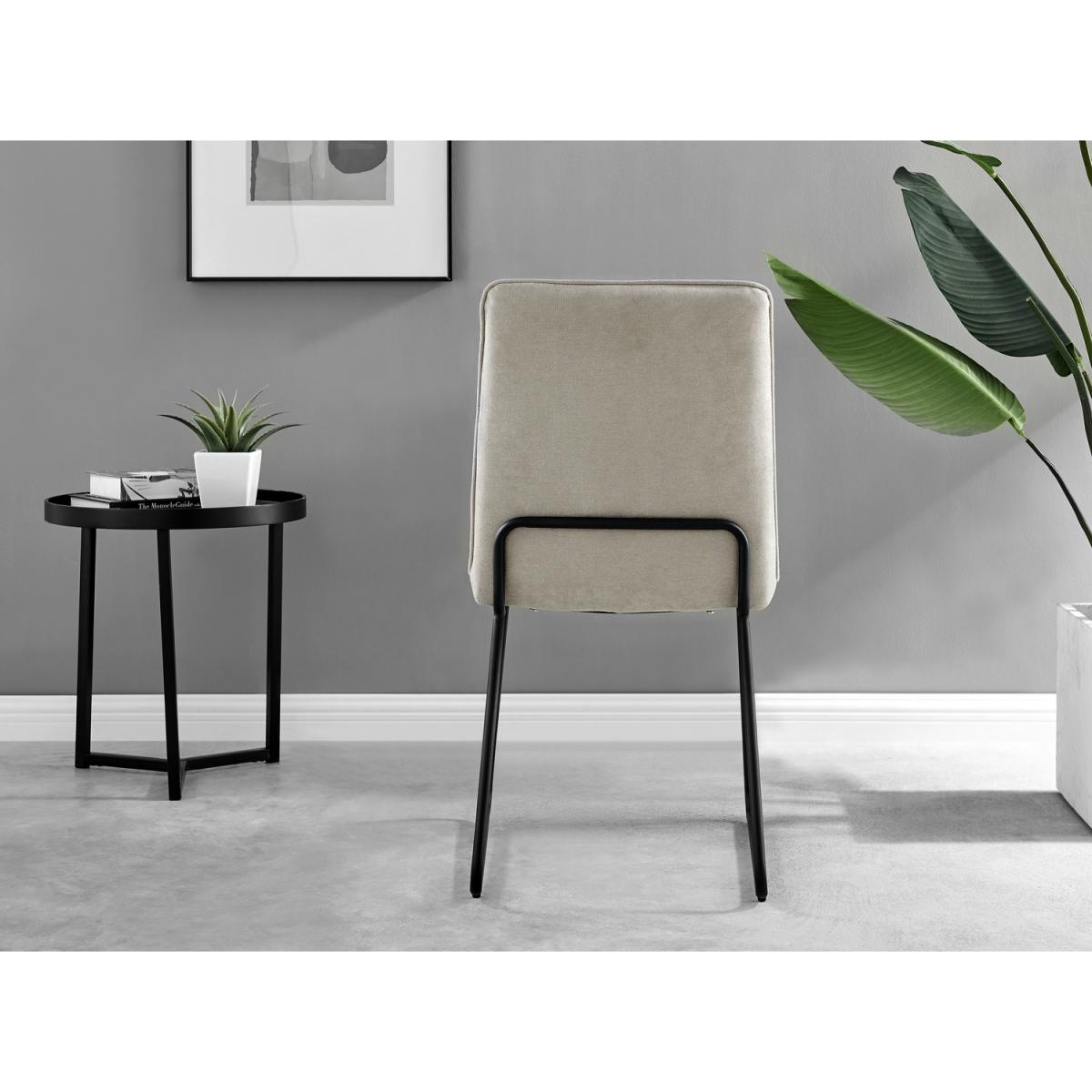 Anders Honey Solid Wood Dining Table  6 Halle Chairs - Taupe – image 17