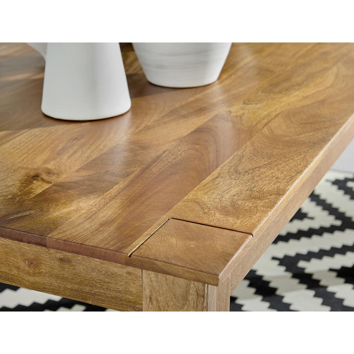 Anders Honey Solid Wood Dining Table  6 Halle Chairs - Taupe – image 4