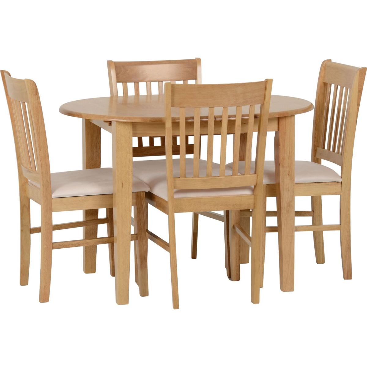 Oxford Extending Dining Set - oak – image 6