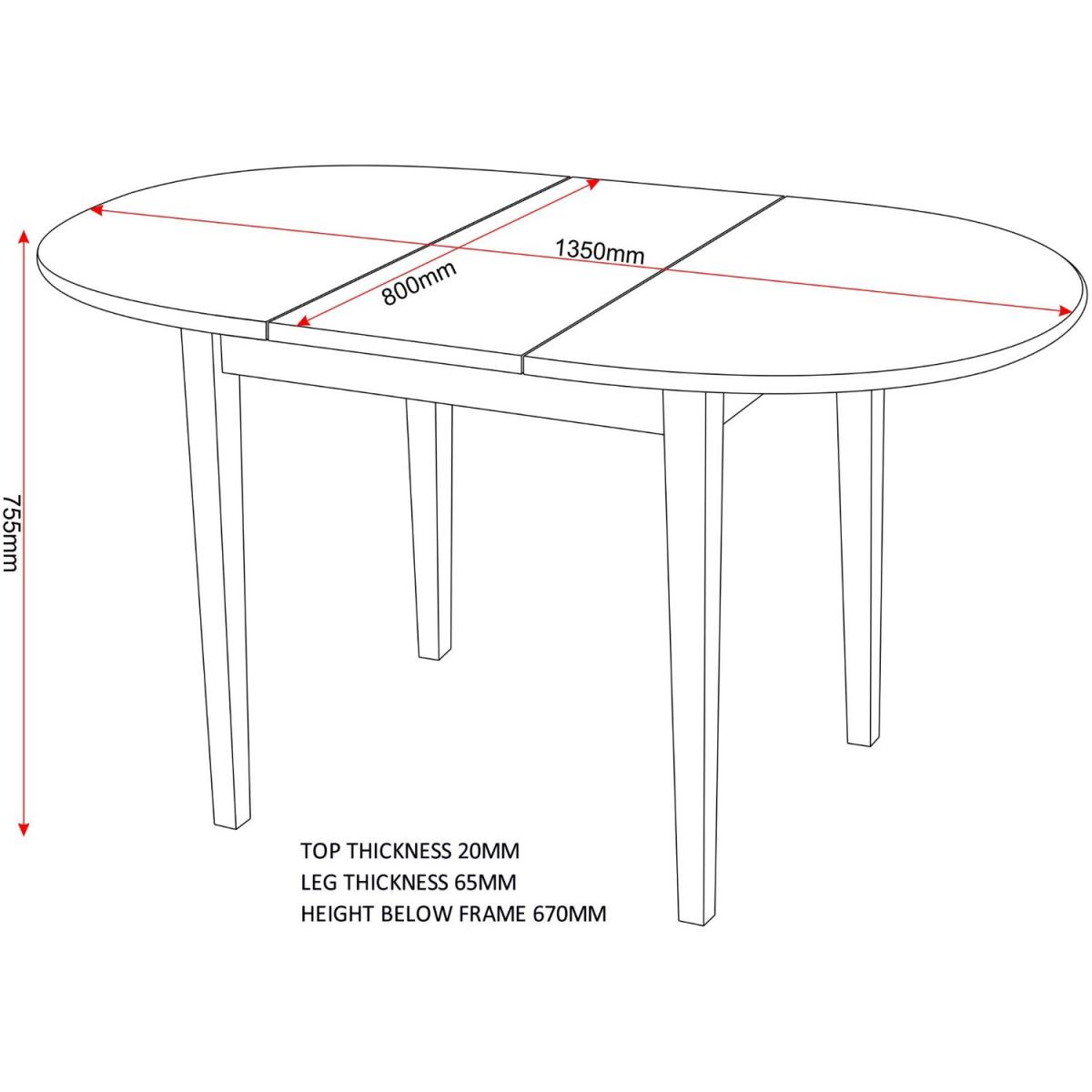 Oxford Extending Dining Set - oak – image 9