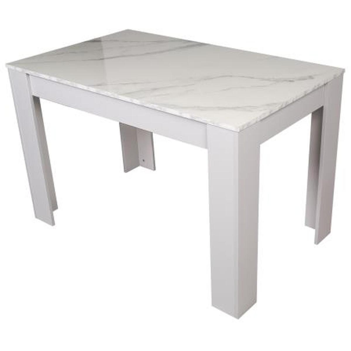Kosy Koala Marble Effect Dining Table and 2 Benches Set - Marble Effect – image 2