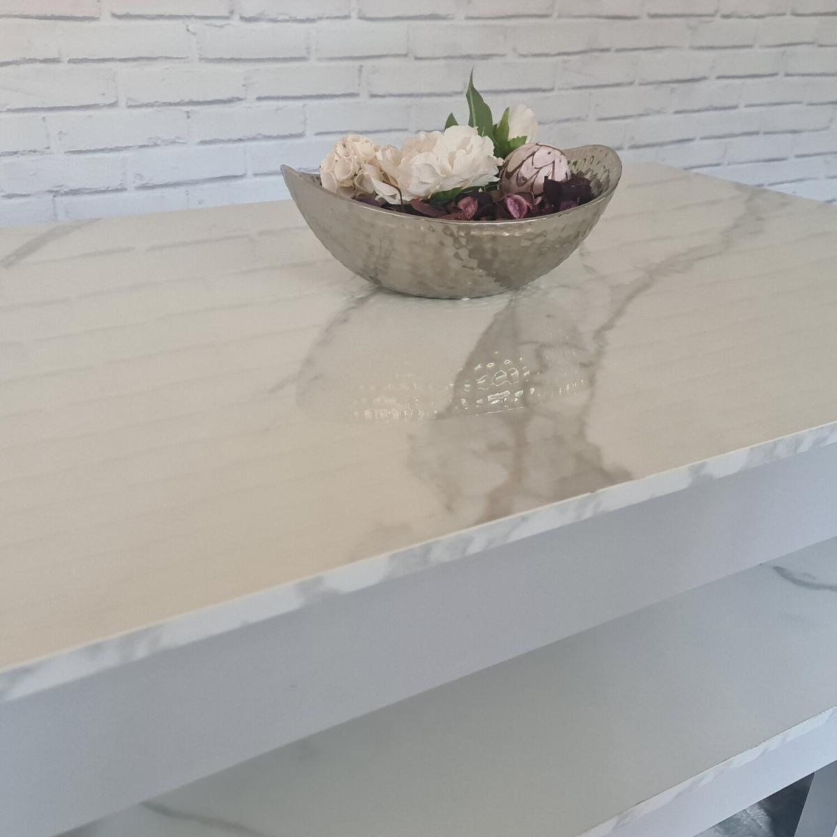 Kosy Koala Marble Effect Dining Table and 2 Benches Set - Marble Effect – image 17