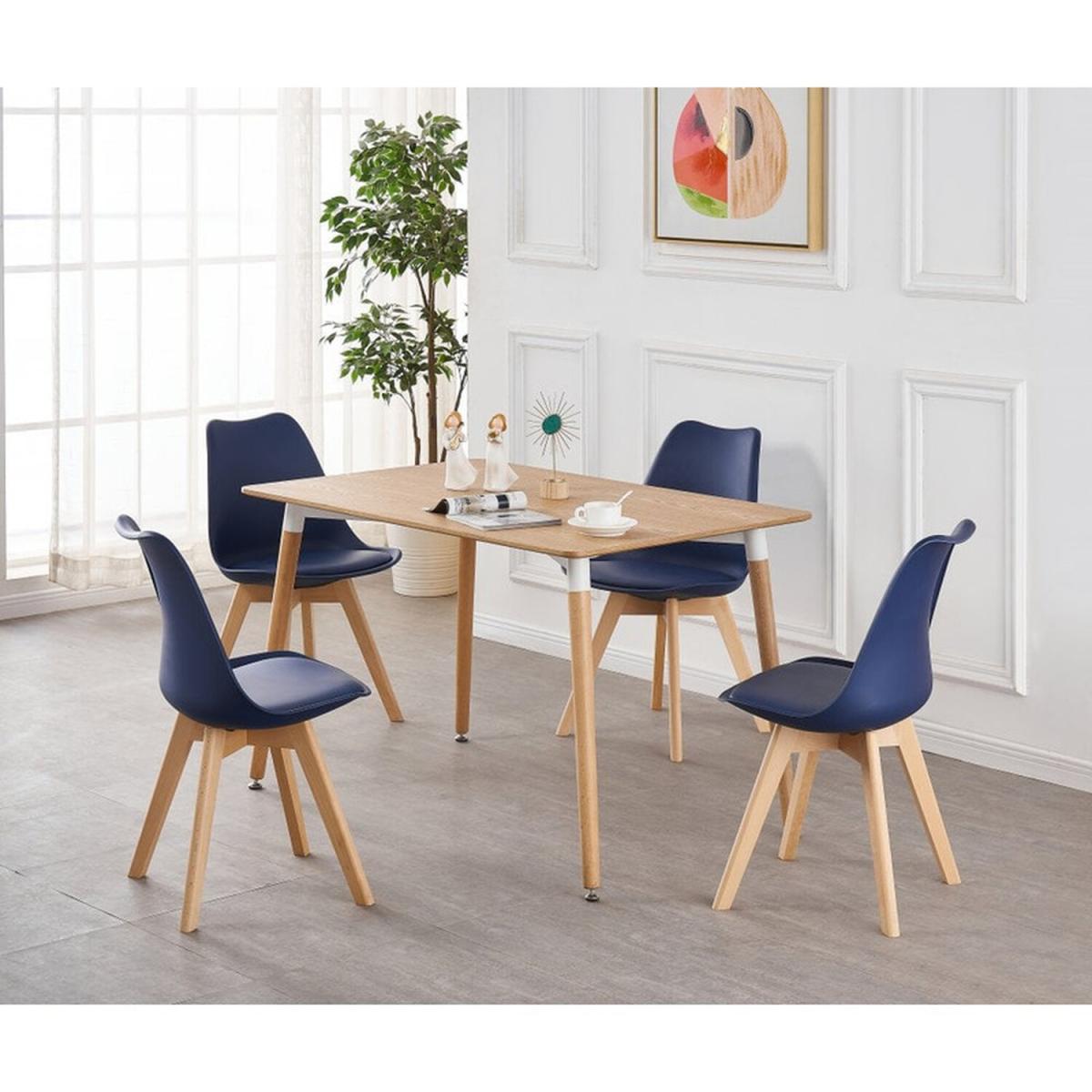 Lorenzo Dining Set with a Halo Table and 4 Dining Chairs - Blue – image 7