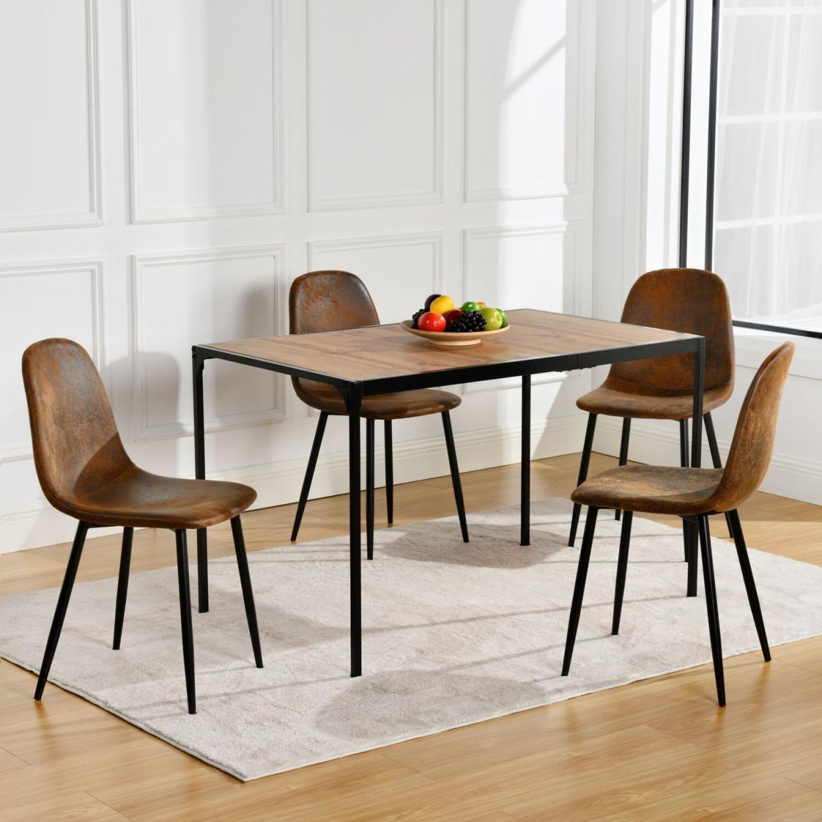Milliken Scandinavian Dining Set - Brown