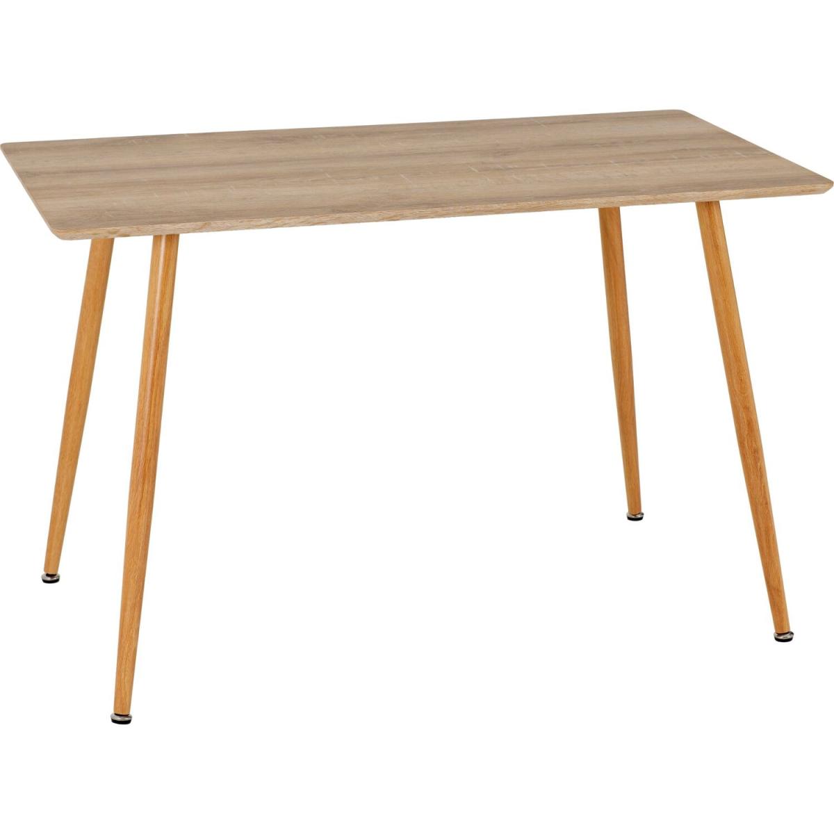 Barley Dining Set - Oak Veneer and Grey Fabric – image 2