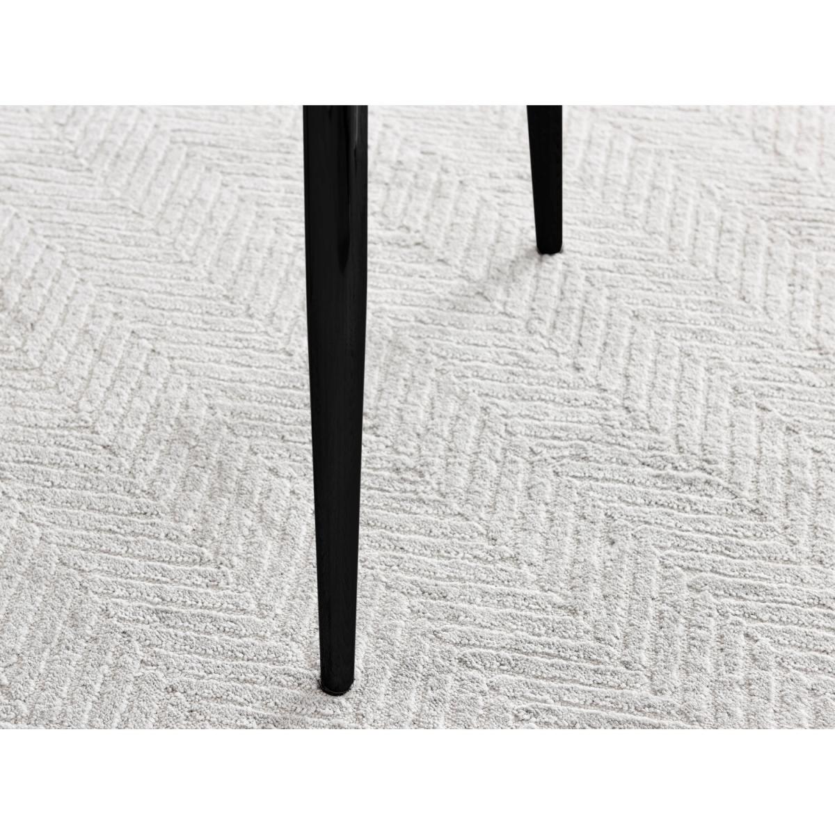Novara Grey Concrete Black Leg Dining Table  4 Calla Black Leg Chairs - Green – image 6