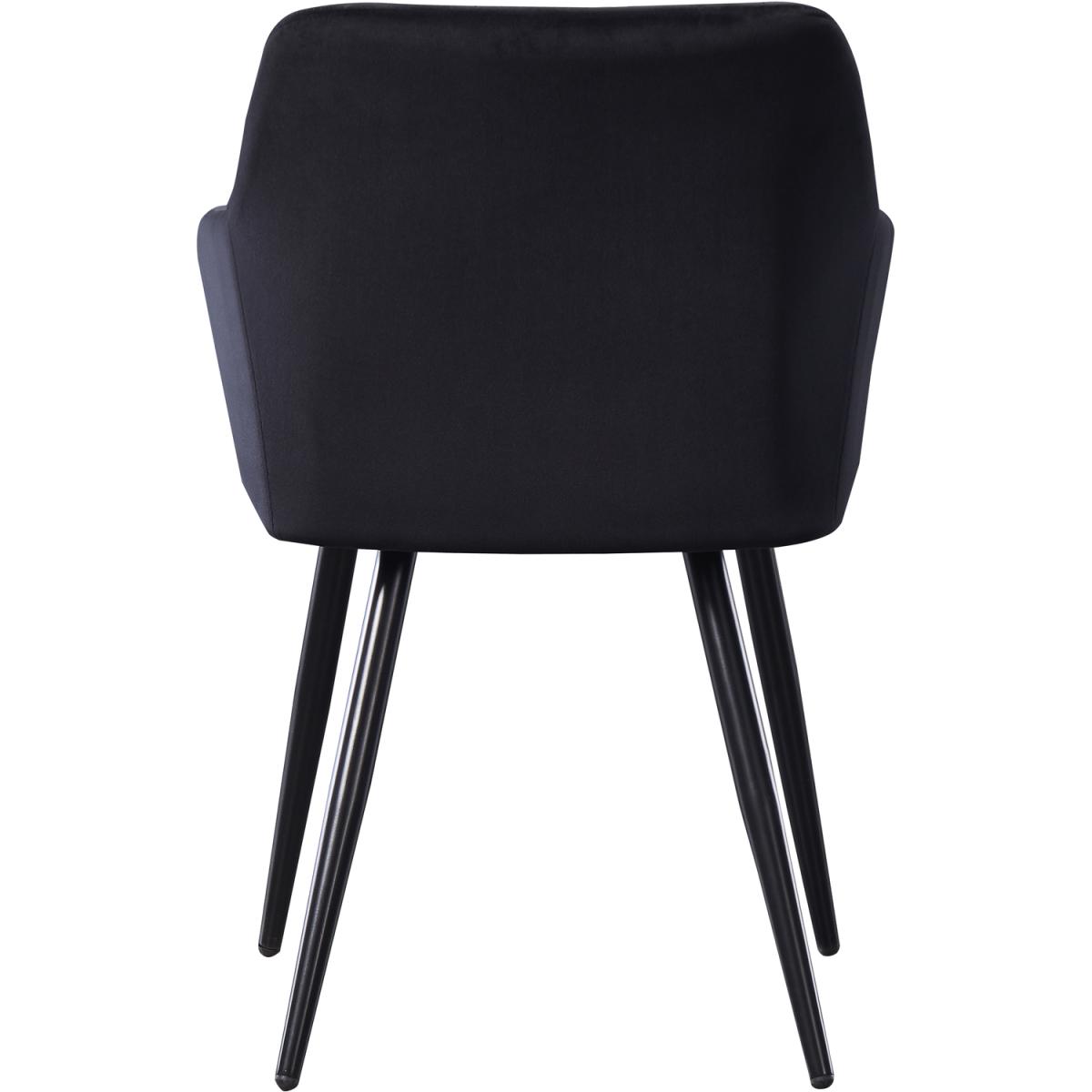 Camden Cosmo LUX Dining Set Includes a Table and Chairs Set of 4 - Black – image 5