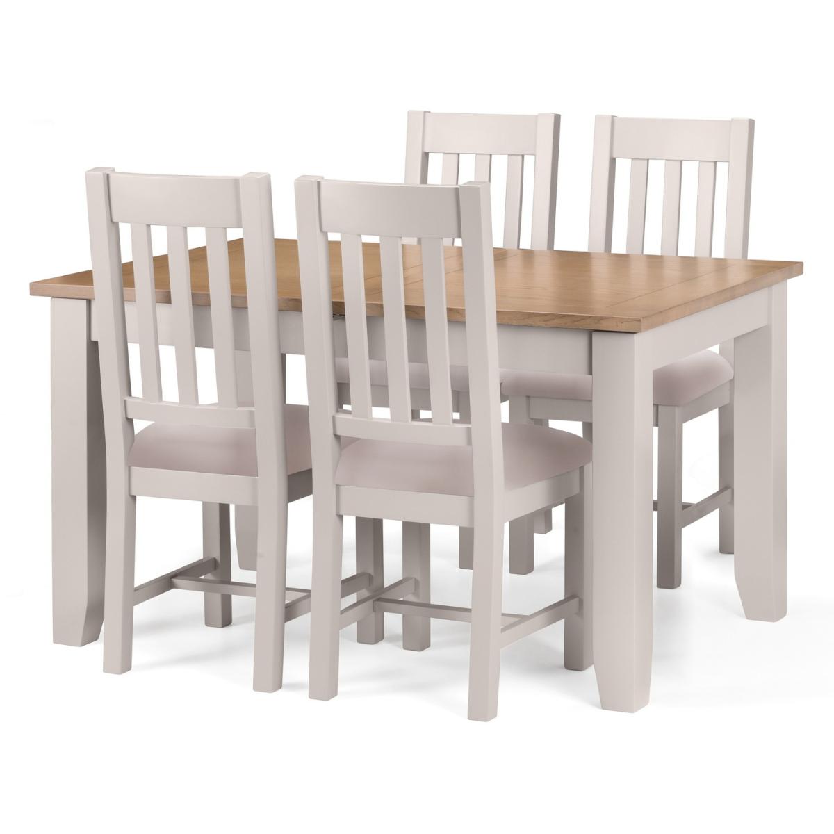 Richmond Extending Table and Chairs Set - Grey / 1 Table and 6 Chairs – image 3