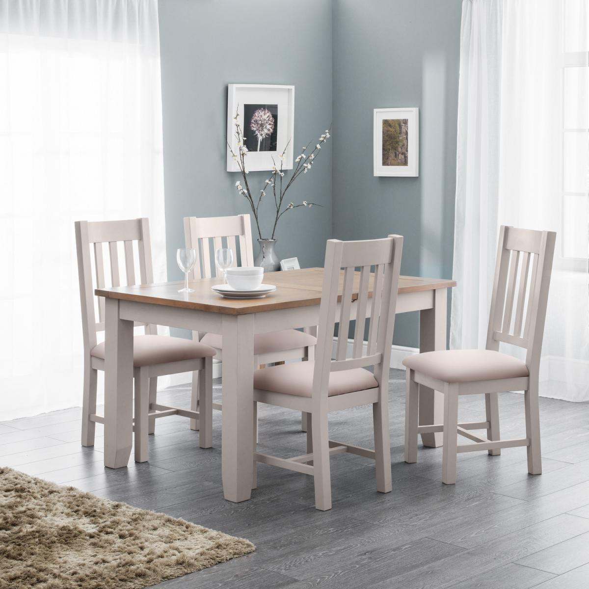 Richmond Extending Table and Chairs Set - Grey / 1 Table and 6 Chairs – image 8