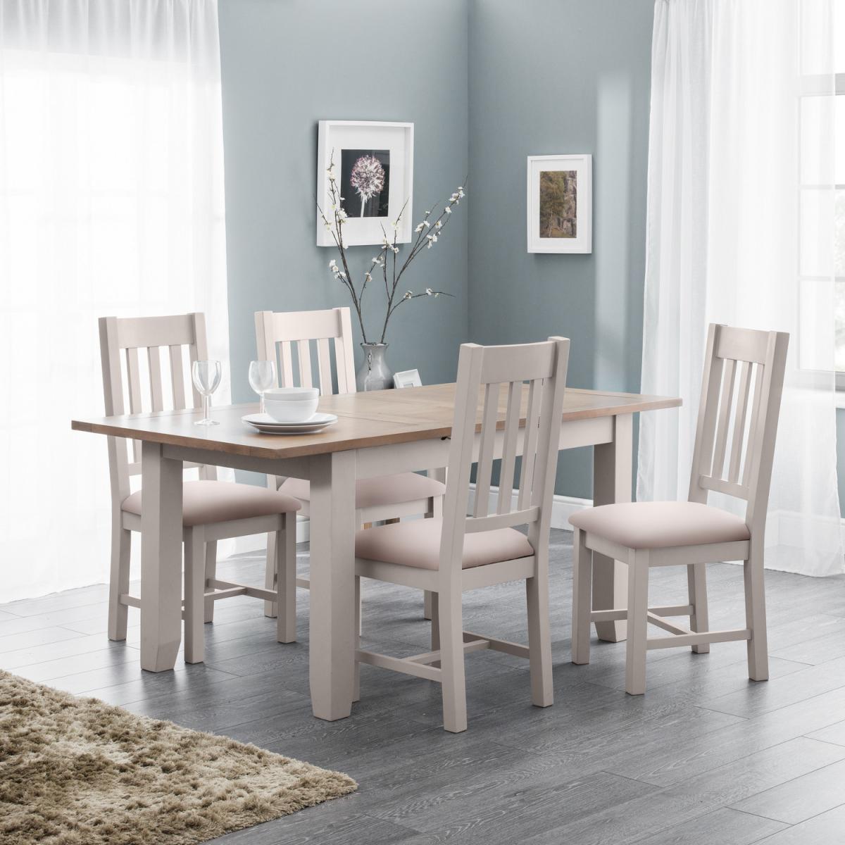 Richmond Extending Table and Chairs Set - Grey / 1 Table and 6 Chairs – image 9