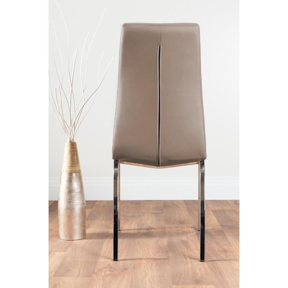 Kylo White Marble Effect Dining Table and 6 Isco Chairs - White – image 17
