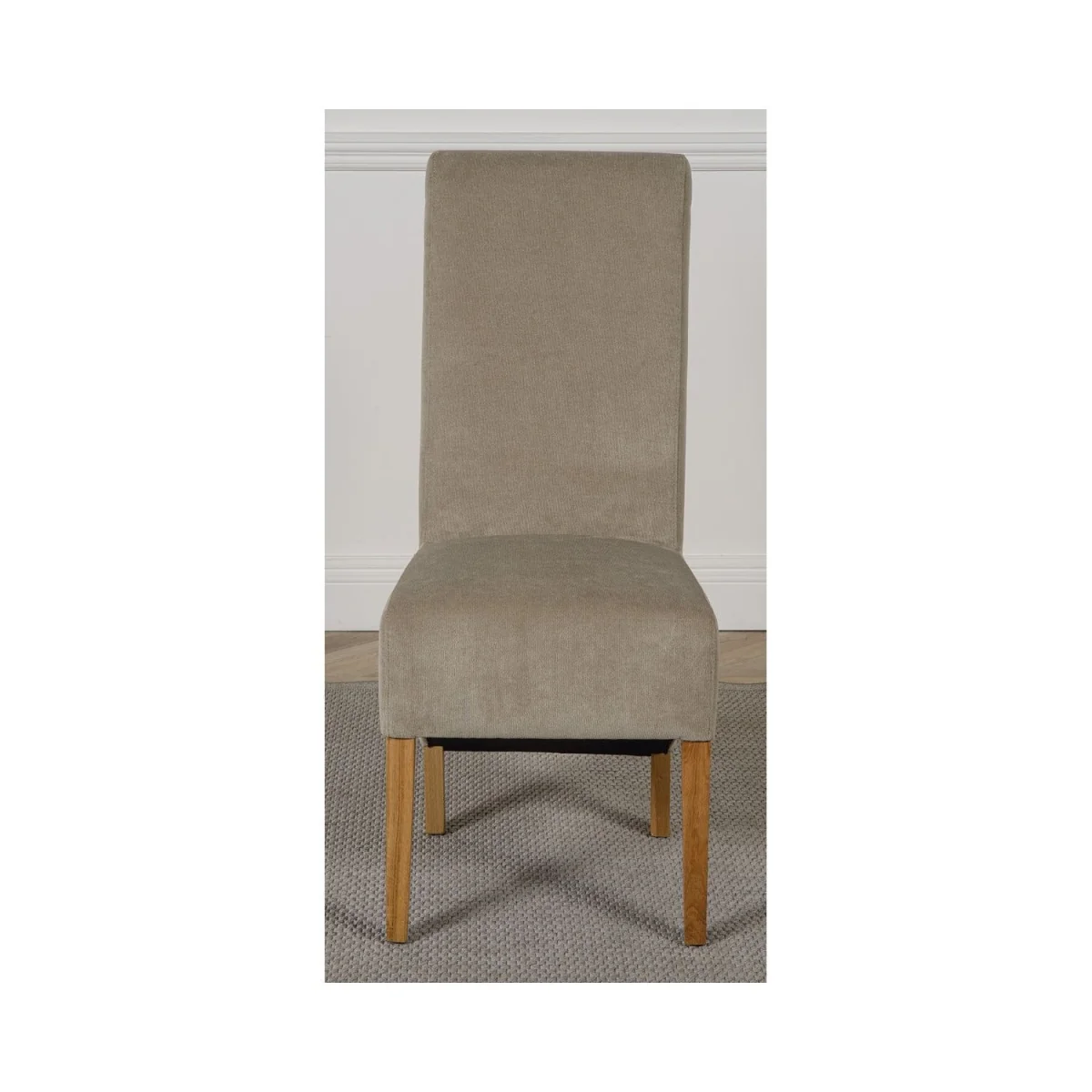 Dakot 152 x 87cm Medium Oak Dining Table and 4 Montana Fabric Chairs - Black – image 21