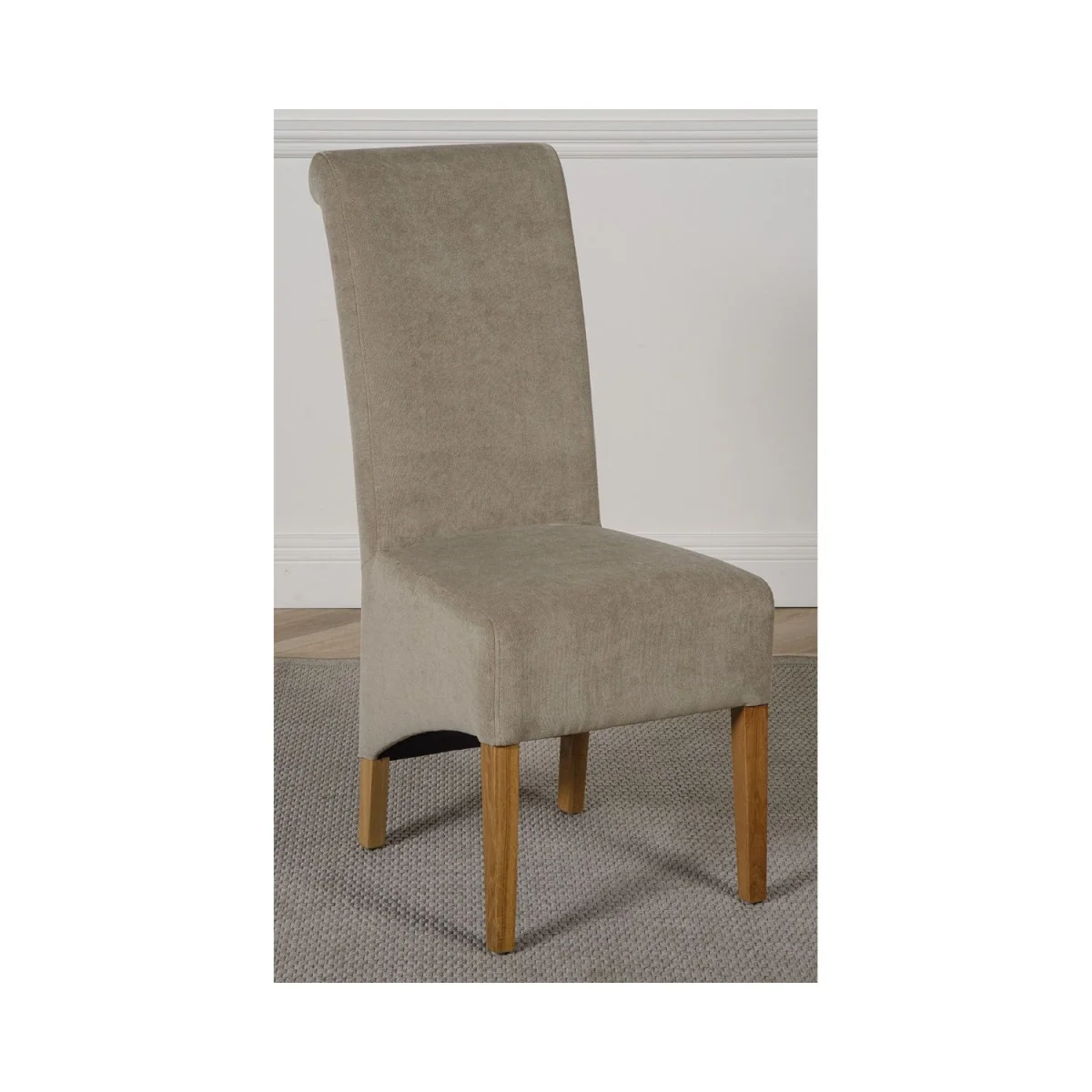 Dakot 152 x 87cm Medium Oak Dining Table and 4 Montana Fabric Chairs - Black – image 22