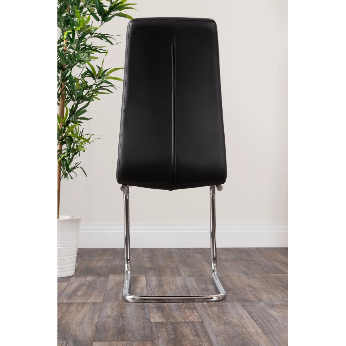 Pivero 6 Black Dining Table and 6 Murano Chairs - White – image 23