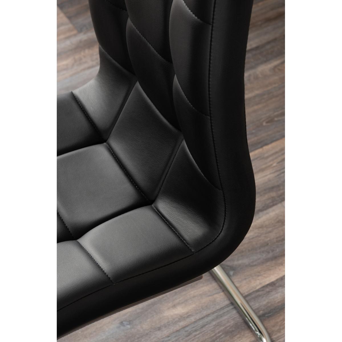 Pivero 6 Black Dining Table and 6 Murano Chairs - White – image 25
