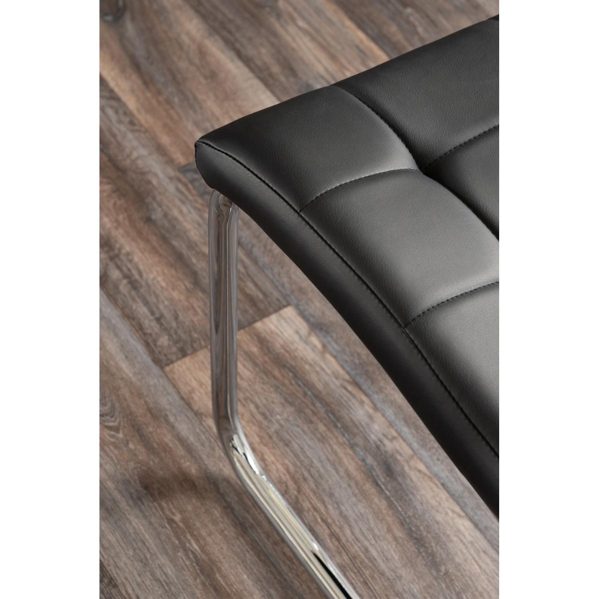Pivero 6 Black Dining Table and 6 Murano Chairs - White – image 28